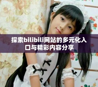 探索bilibili網站的多元化入口與精彩內容分享