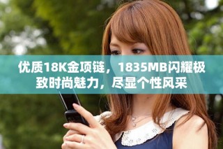 優質18K金項鏈，1835MB閃耀極致時尚魅力，盡顯個性風采