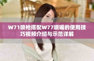 W71噴槍搭配W77噴嘴的使用技巧視頻介紹與示范詳解