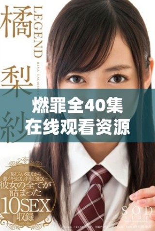 燃罪全40集在線觀看資源分享與免費觀看攻略詳解