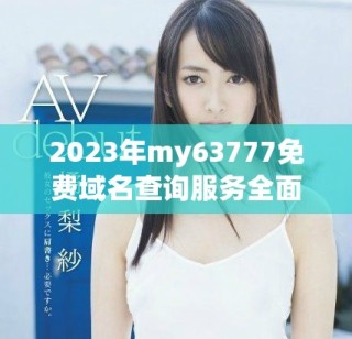 2023年my63777免費域名查詢服務全面升級與特色分析