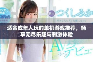 適合成年人玩的單機游戲推薦，暢享無盡樂趣與刺激體驗