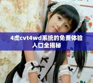 4虎cvt4wd系統(tǒng)的免費(fèi)體驗(yàn)入口全揭秘