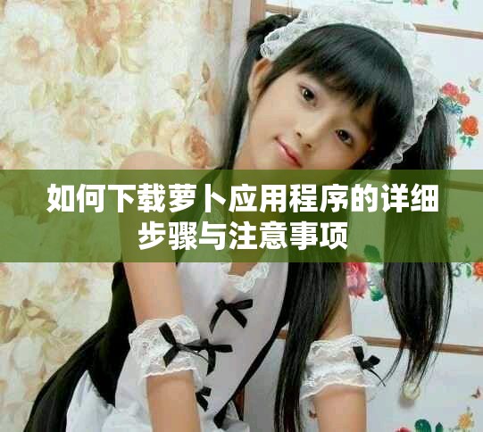 如何下載蘿卜應用程序的詳細步驟與注意事項