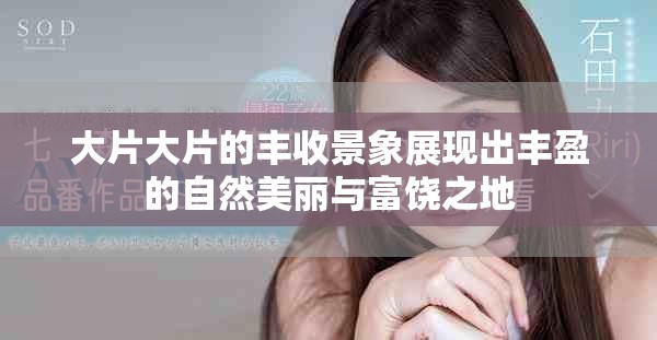 大片大片的豐收景象展現出豐盈的自然美麗與富饒之地