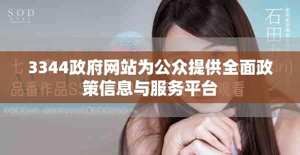 3344政府網站為公眾提供全面政策信息與服務平臺