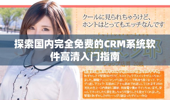 探索國內完全免費的CRM系統軟件高清入門指南