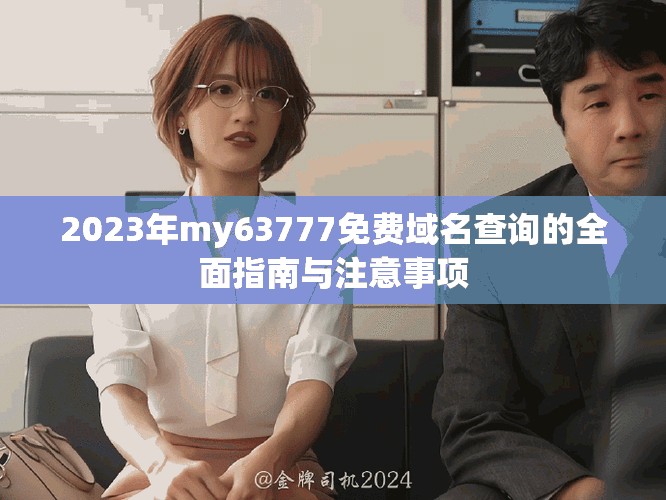 2023年my63777免費域名查詢的全面指南與注意事項