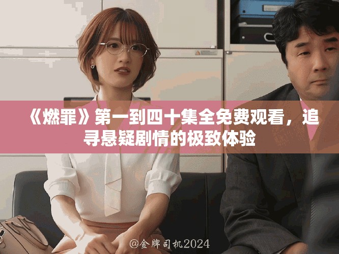 《燃罪》第一到四十集全免費觀看，追尋懸疑劇情的極致體驗