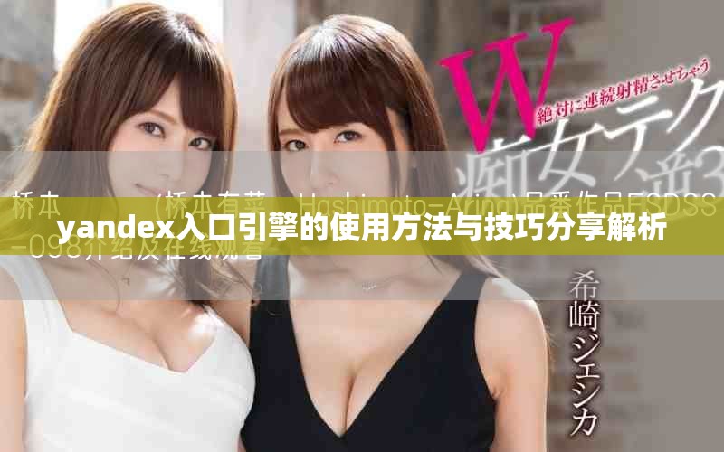 yandex入口引擎的使用方法與技巧分享解析