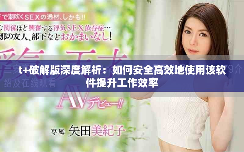 t+破解版深度解析：如何安全高效地使用該軟件提升工作效率