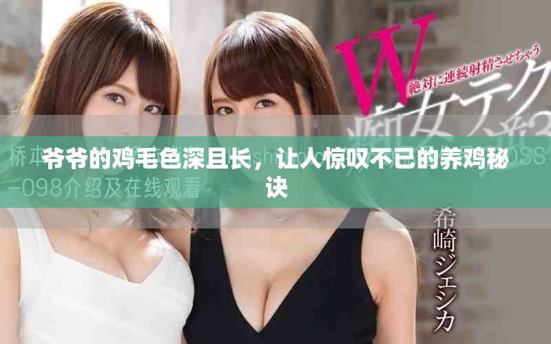 爺爺的雞毛色深且長，讓人驚嘆不已的養雞秘訣